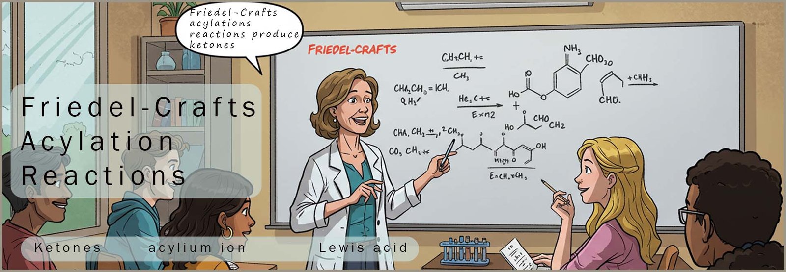 Friedel-Crafts acylation header image